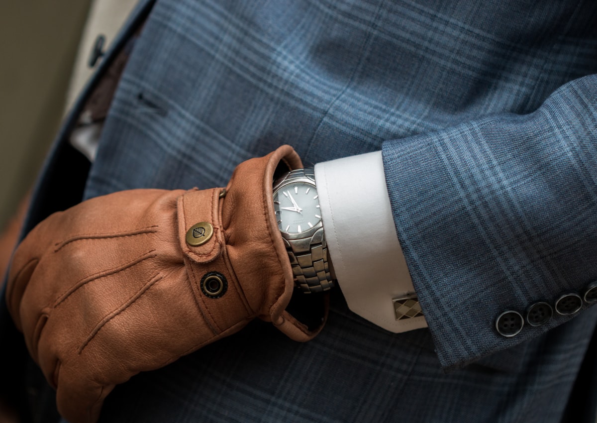 Close-up of the cuff and hardware on a Jup garment